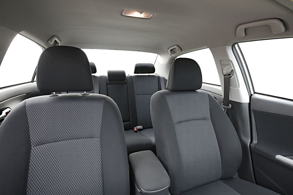 limpieza de asiento tejido