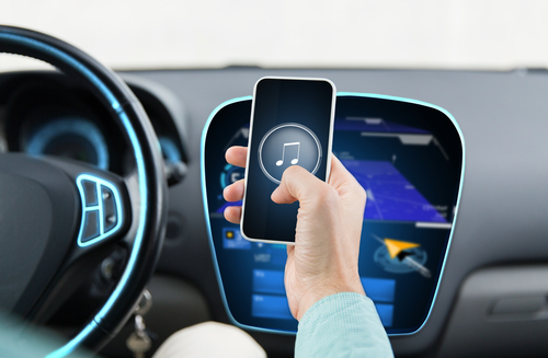 radio del coche con navegación
