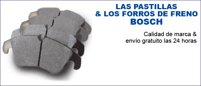 Recoge las pastillas de freno Bosch a bajo precio