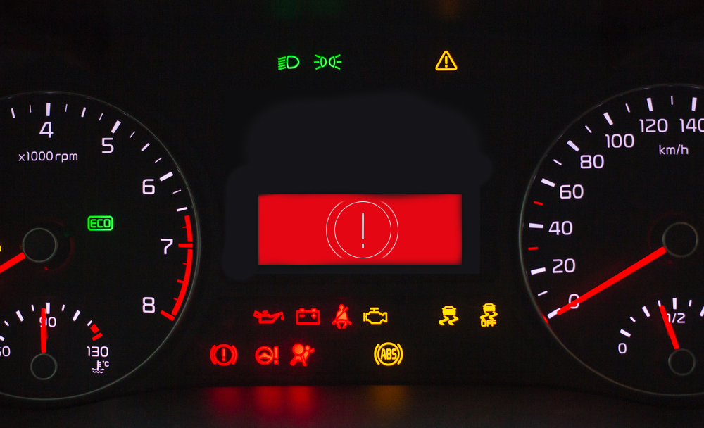 Funcionamiento del motor de emergencia como señal de advertencia